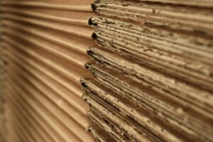 cardboard boxes stacked