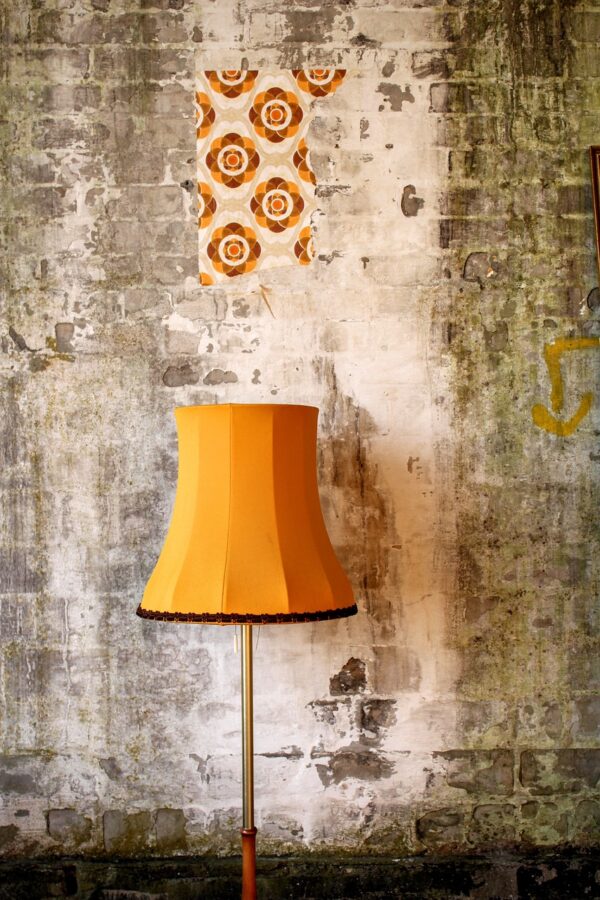 retro orange lampshade